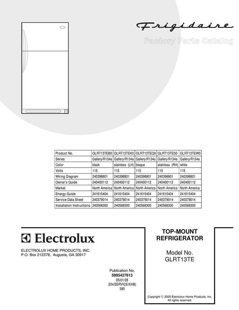Frigidaire GLRT13TE Factory parts catalog