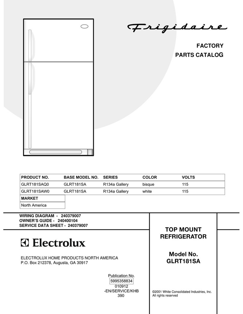 Frigidaire GLRT181SA User manual