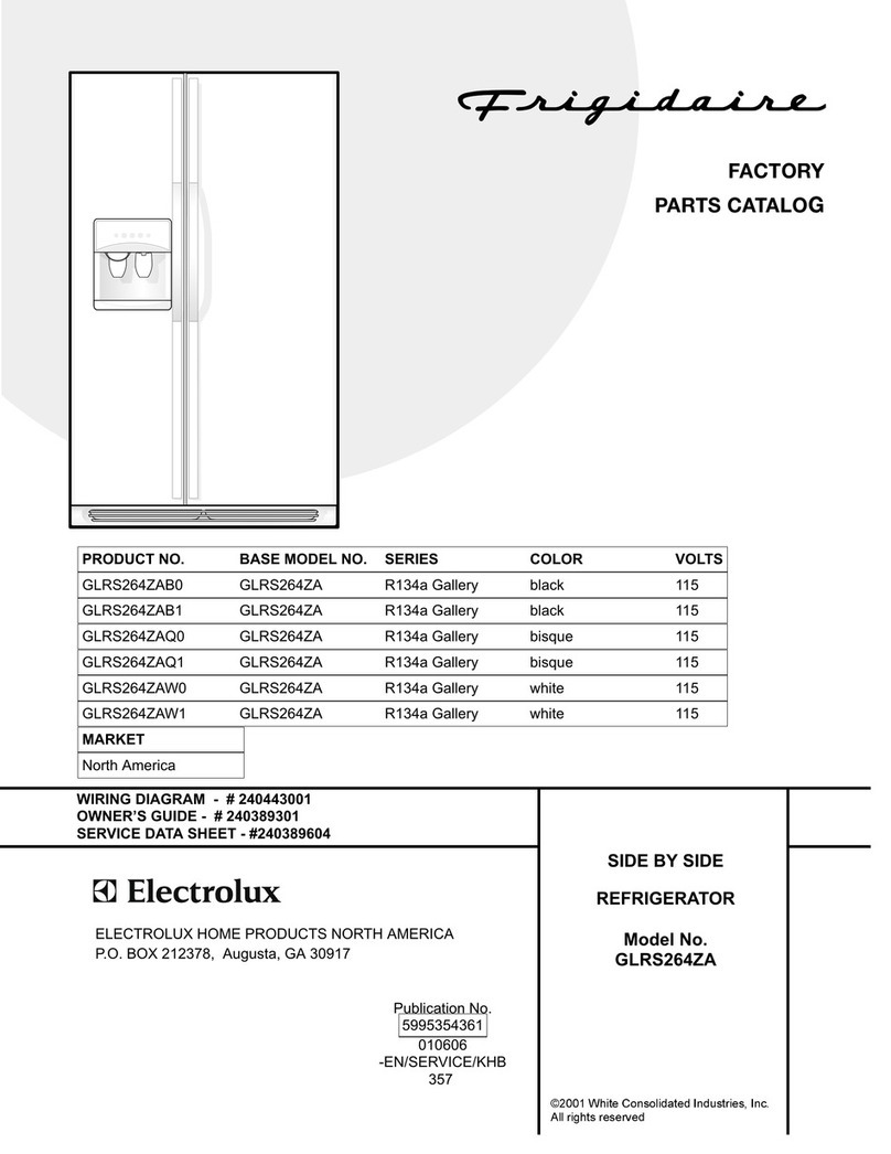 Frigidaire GLRS264ZA User manual