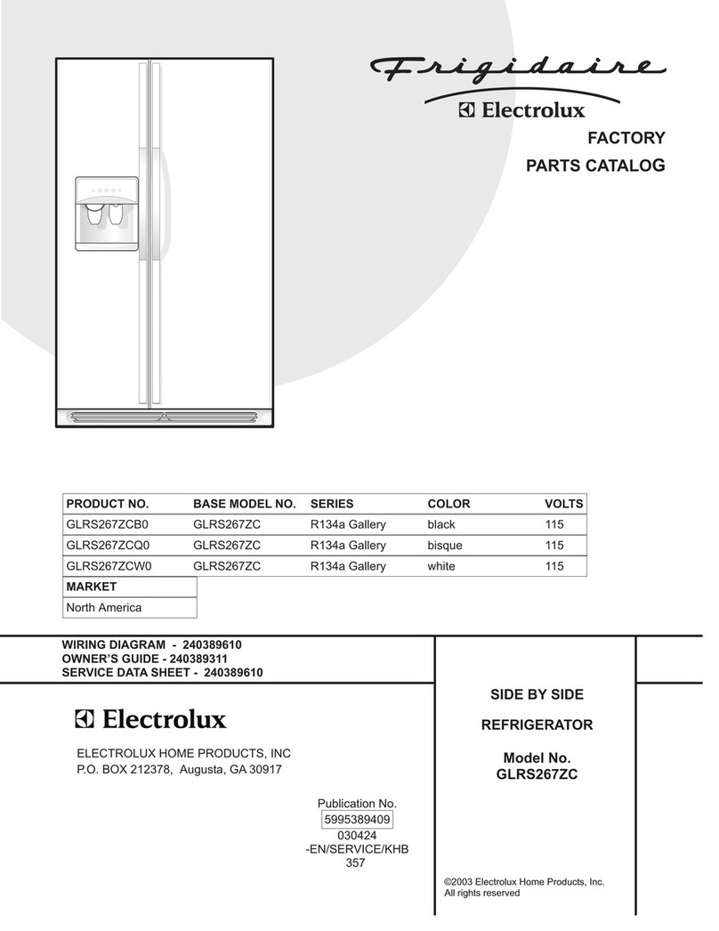 Frigidaire GLRS267ZC User manual