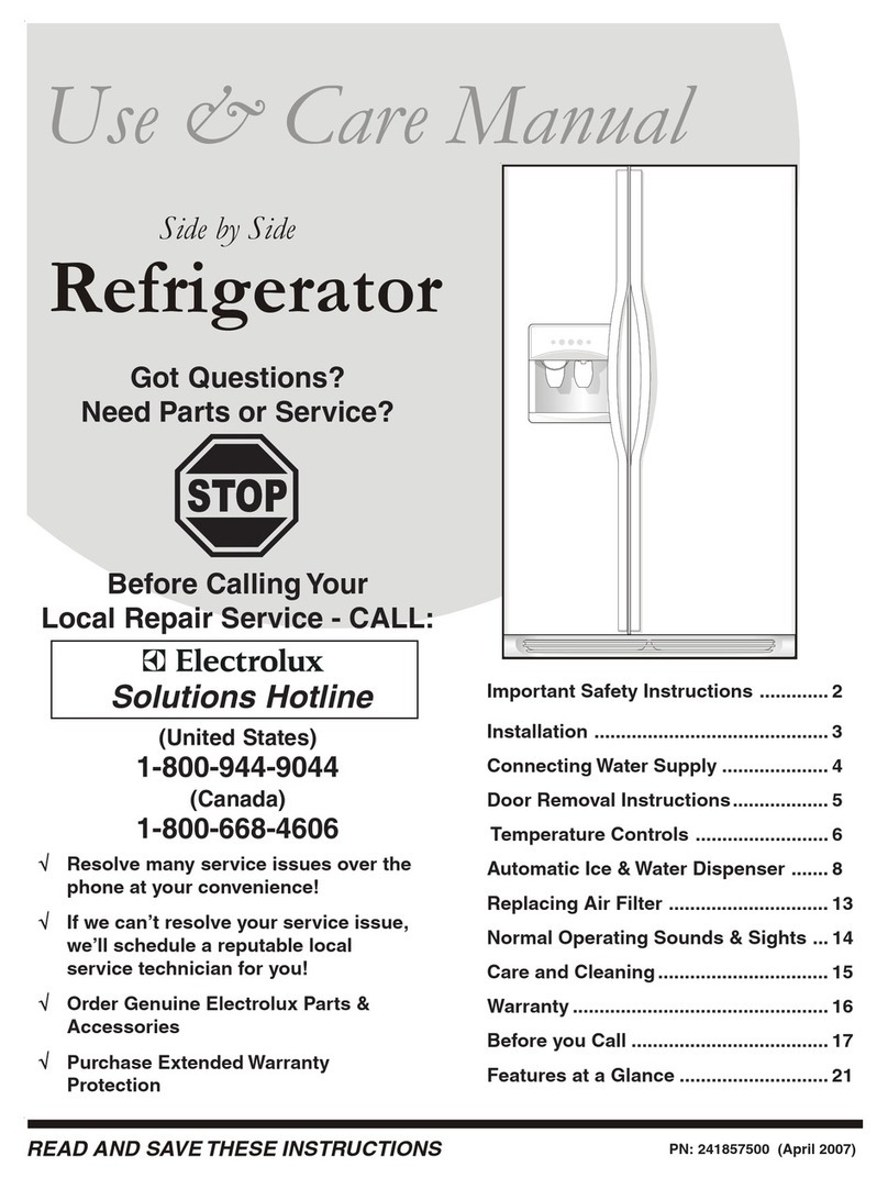 Frigidaire FSC23F7HS User manual Frigidaire FSC23F7HS User manual
