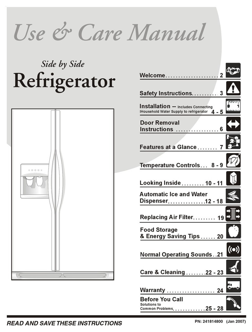 Frigidaire FSC23F7HB User manual Frigidaire FSC23F7HB User manual