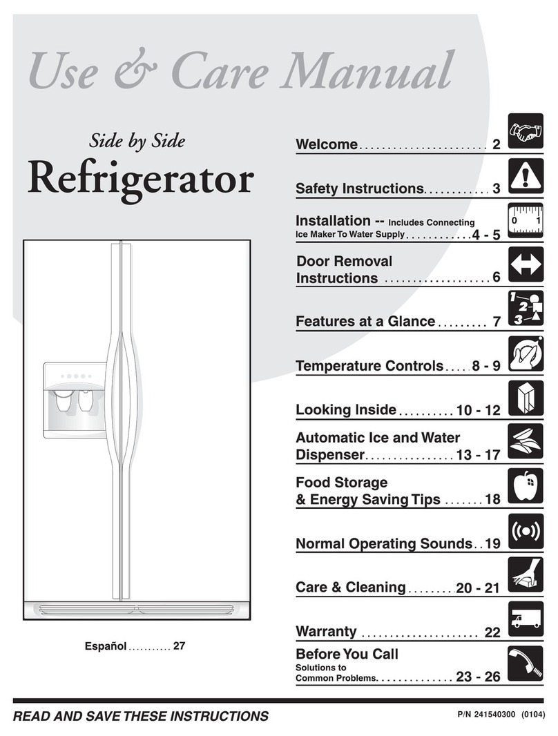 Frigidaire FSC23F7TDW1 User manual