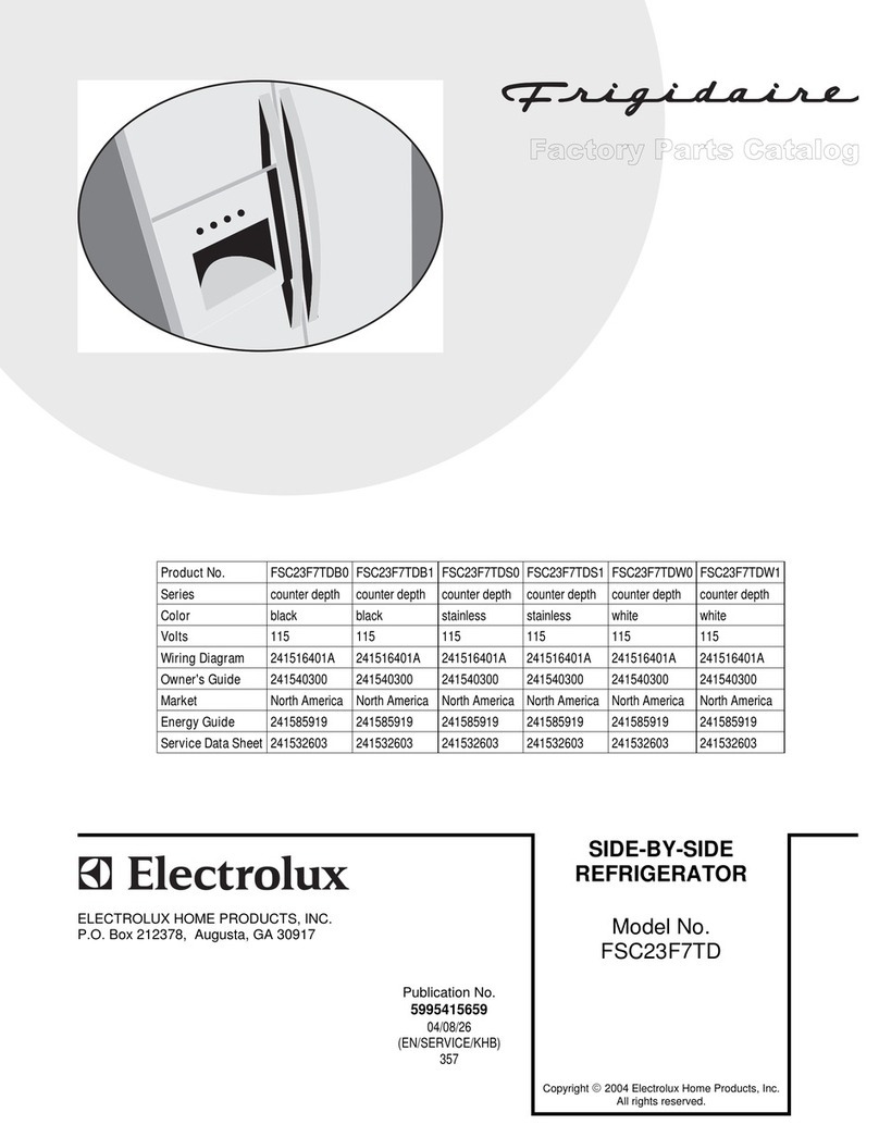 Frigidaire FSC23F7TD User manual Frigidaire FSC23F7TD User manual