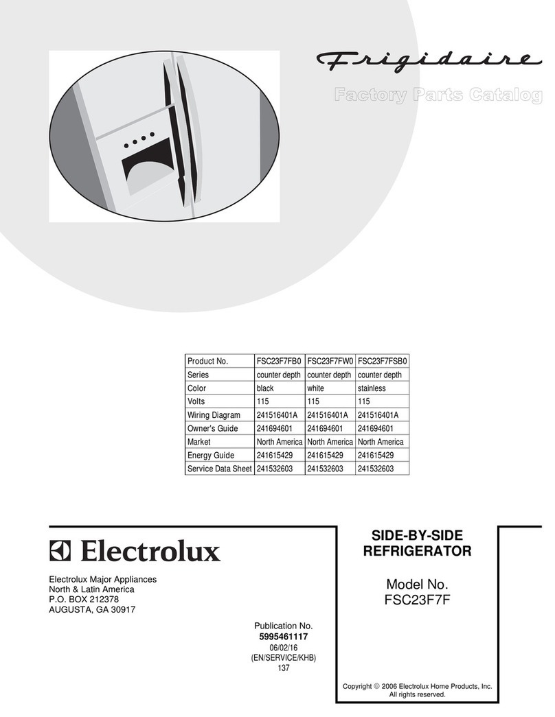 Frigidaire FSC23F7F Factory parts catalog