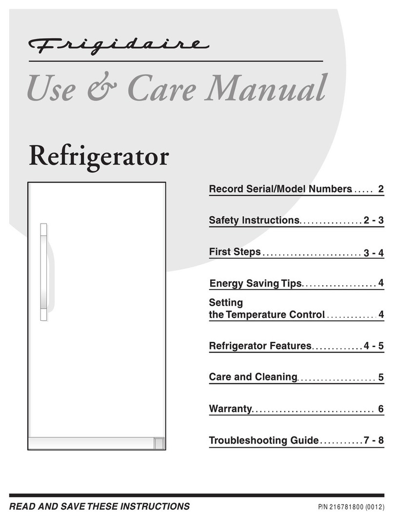 Frigidaire FRU17G4JW7 User manual