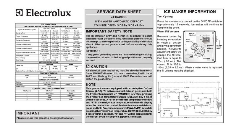 Electrolux E23CS78HSS - 22.6 cu. Ft User guide