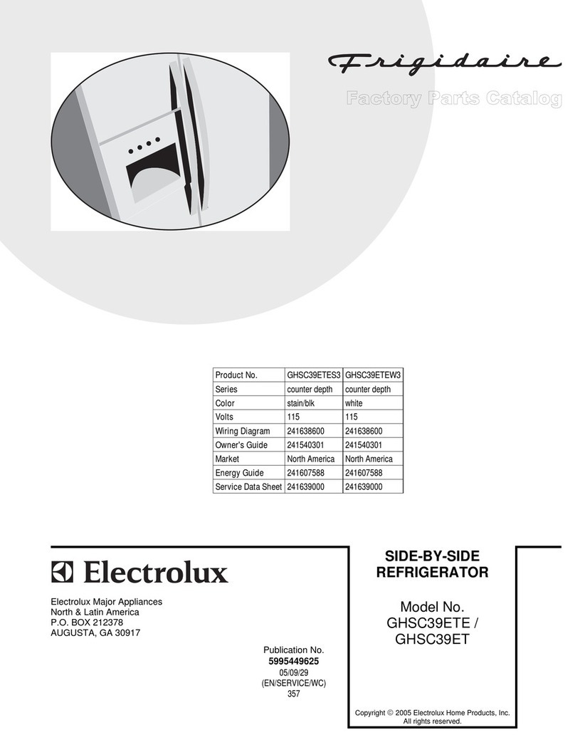 Frigidaire GHSC39ET User manual
