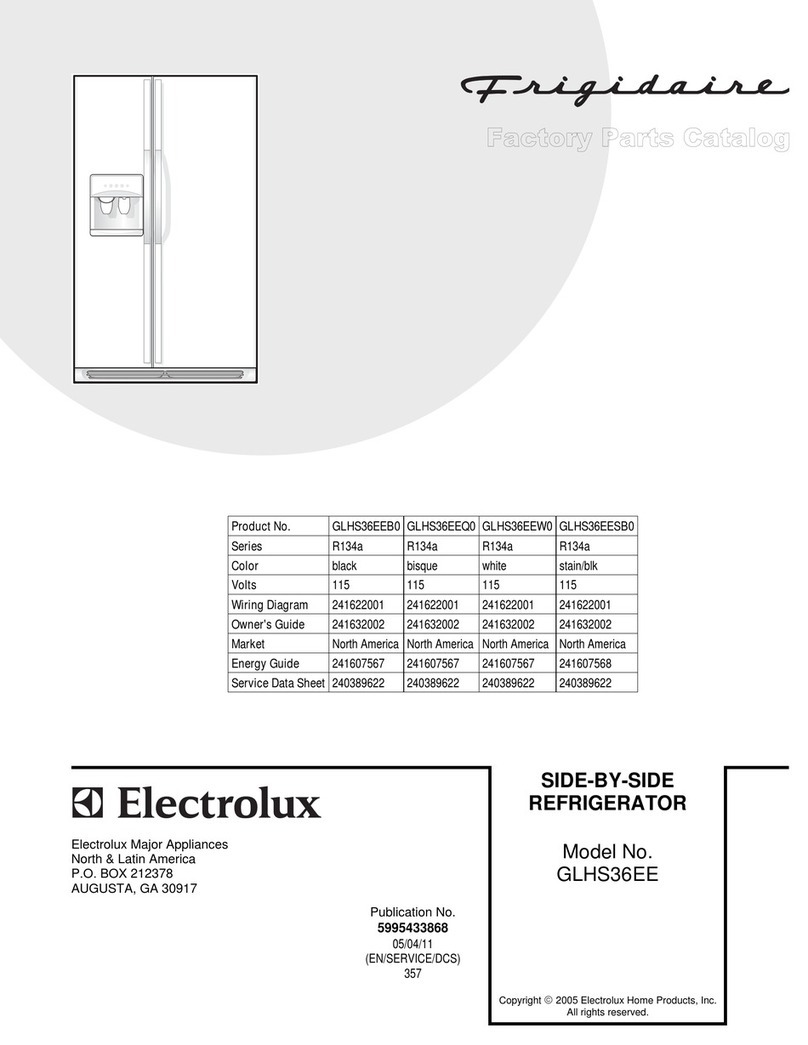 Frigidaire Gallery GLHS36EE User manual Frigidaire Gallery GLHS36EE User manual