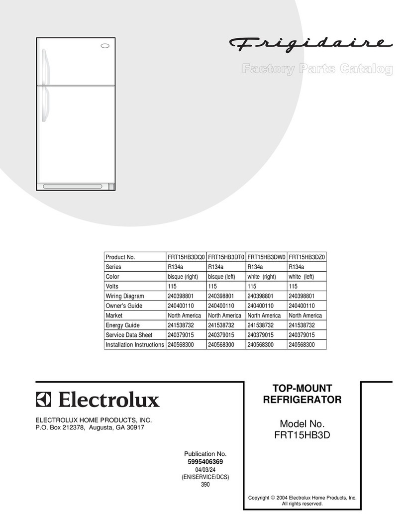 Frigidaire FRT15HB3D User manual Frigidaire FRT15HB3D User manual