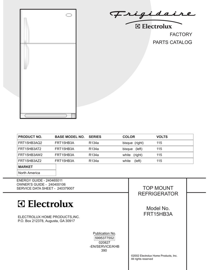 Frigidaire FRT15HB3A Factory parts catalog