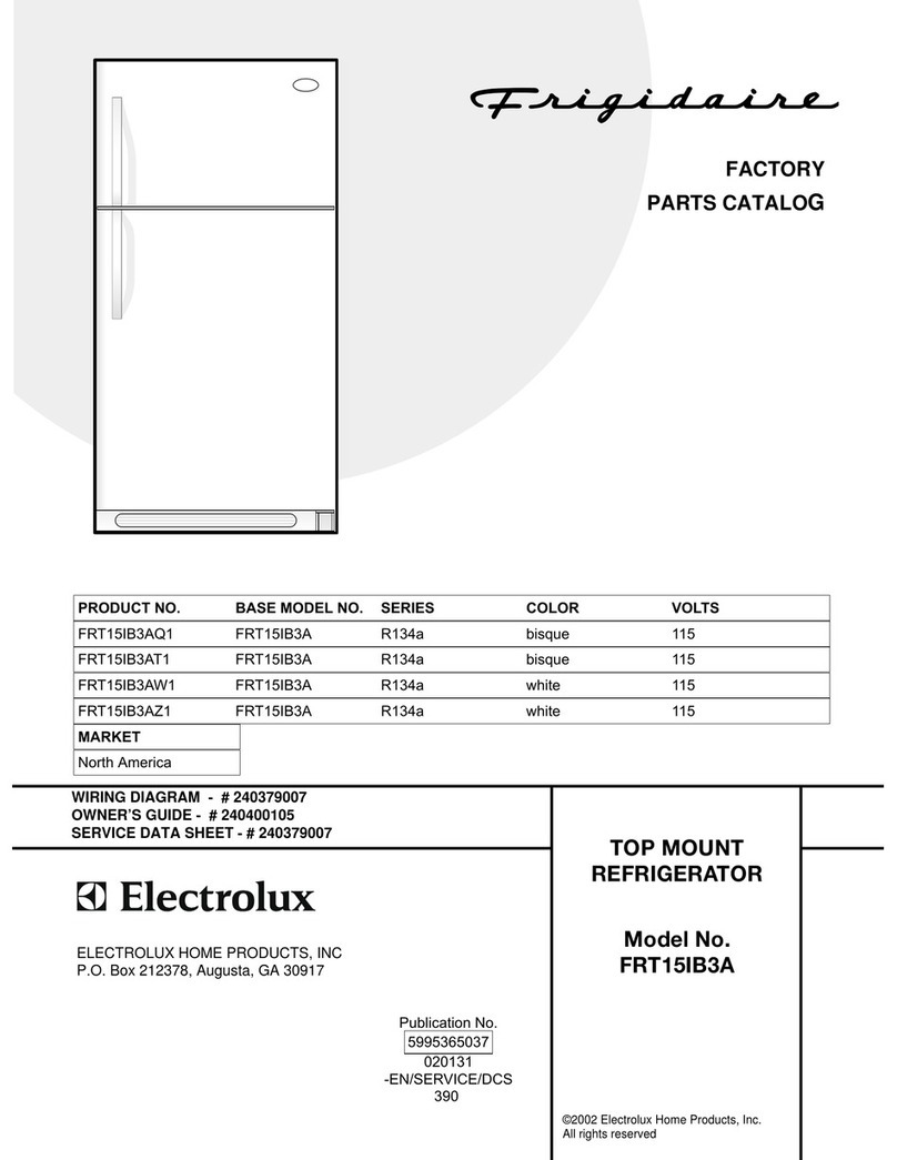Frigidaire FRT15IB3A Factory parts catalog Frigidaire FRT15IB3A Factory parts catalog