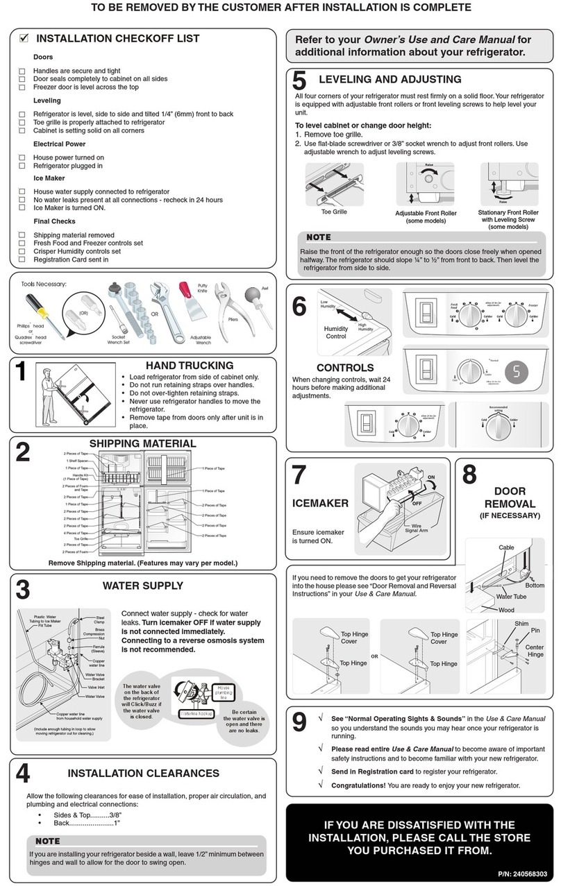 Frigidaire FRT15HB3J install guide