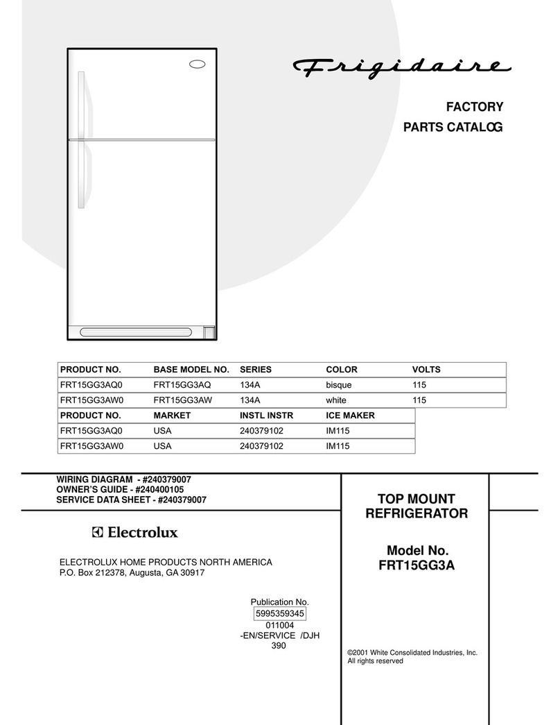 Frigidaire FRT15GG3A Factory parts catalog