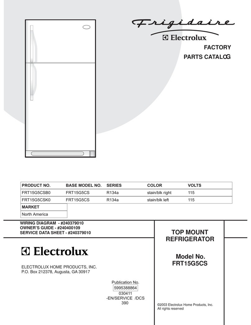 Frigidaire FRT15G5CS Factory parts catalog