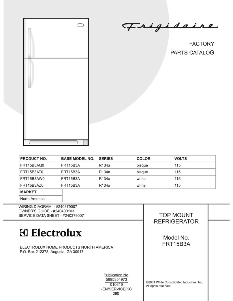 Frigidaire FRT15B3A Factory parts catalog