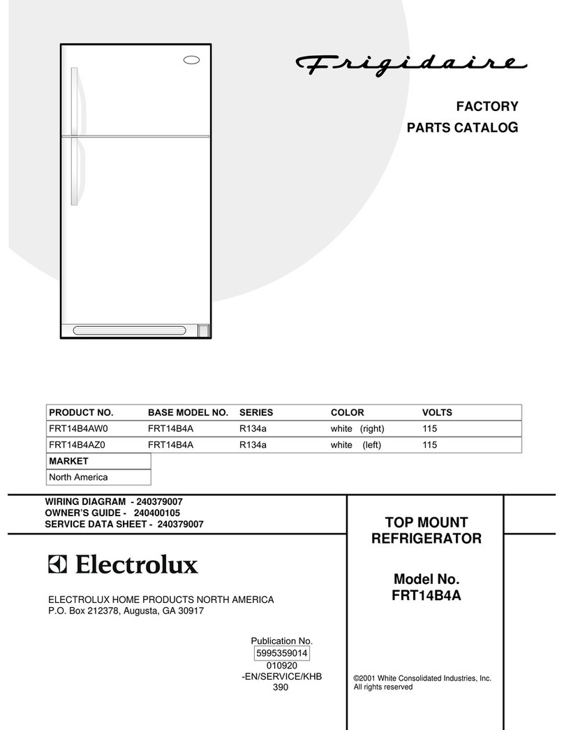 Frigidaire FRT14B4A Factory parts catalog Frigidaire FRT14B4A Factory parts catalog
