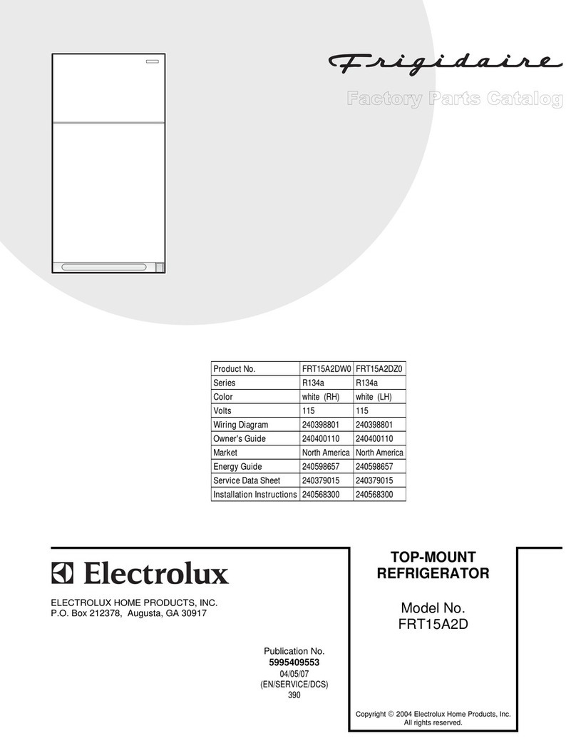 Frigidaire FRT15A2D User manual Frigidaire FRT15A2D User manual