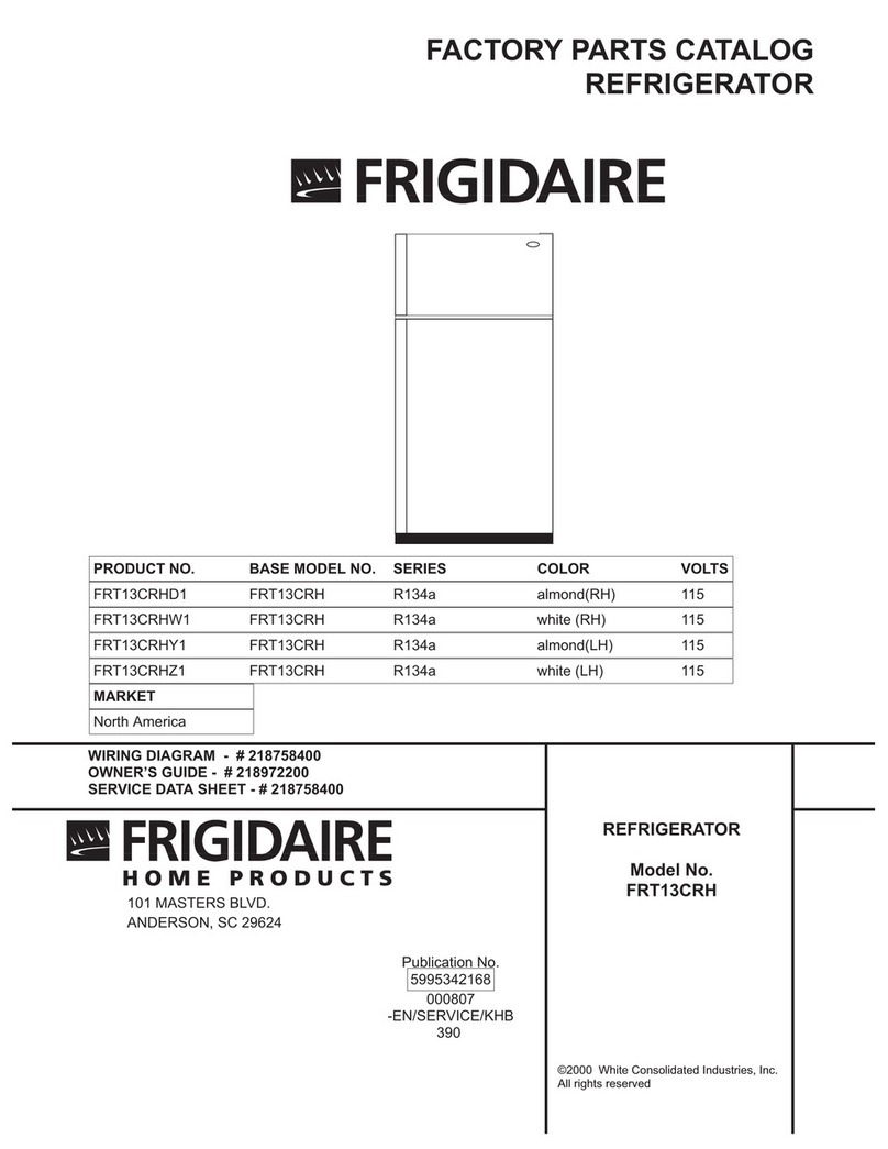 Frigidaire FRT13CRH User manual Frigidaire FRT13CRH User manual