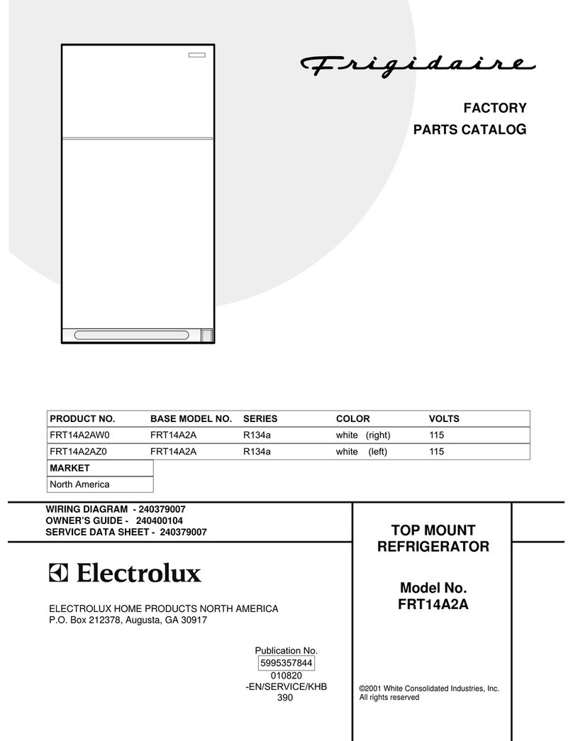 Frigidaire FRT14A2A Factory parts catalog