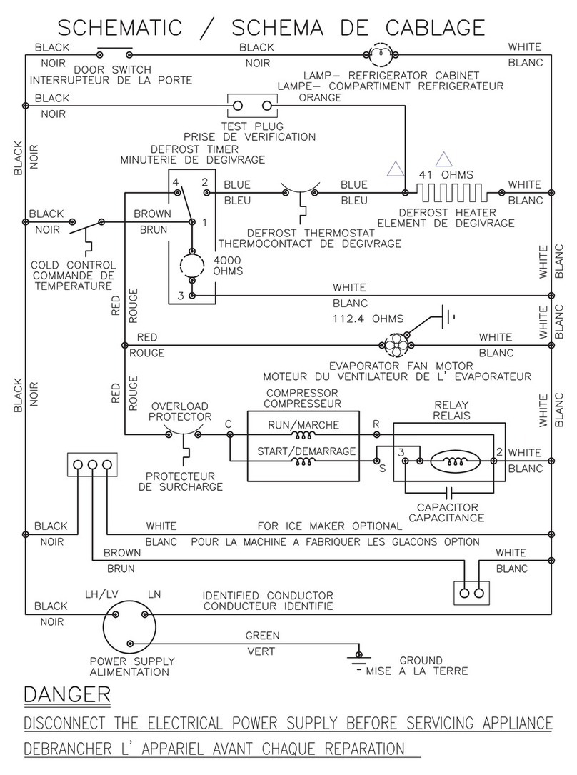 Frigidaire FRT12B2DW0 Circuit diagrams