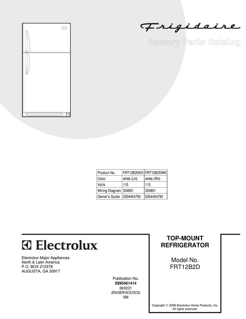 Frigidaire FRT12B2D User manual