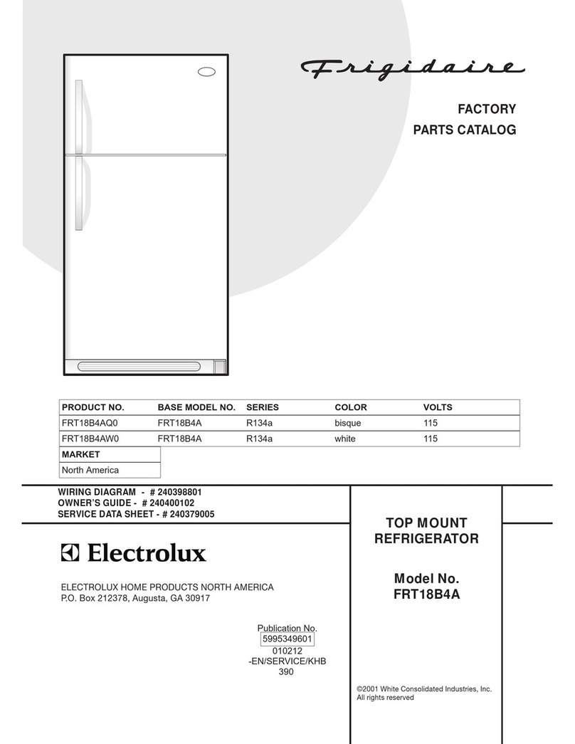 Frigidaire FRT18B4A Factory parts catalog