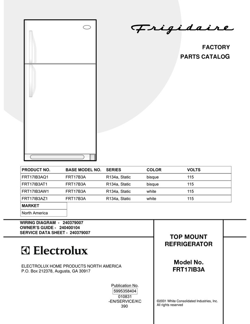 Frigidaire FRT17IB3A User manual
