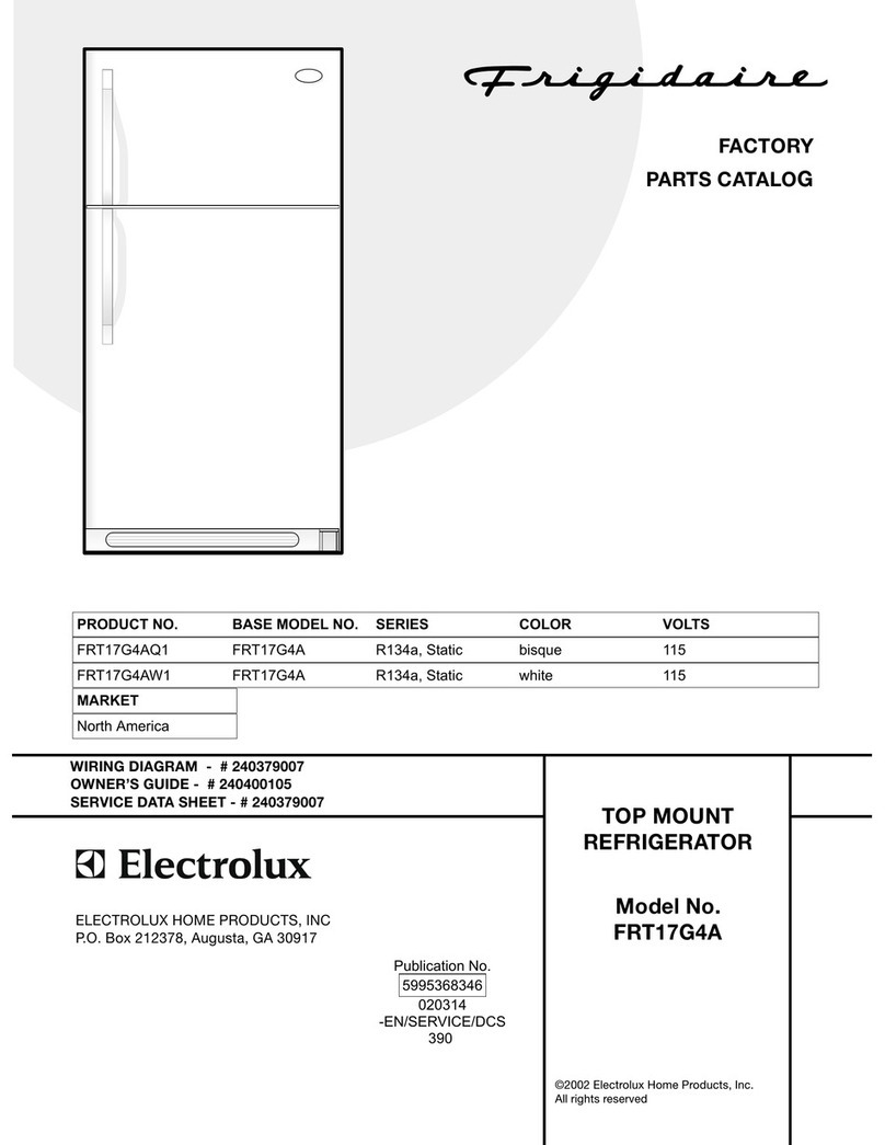 Frigidaire FRT17G4A Factory parts catalog
