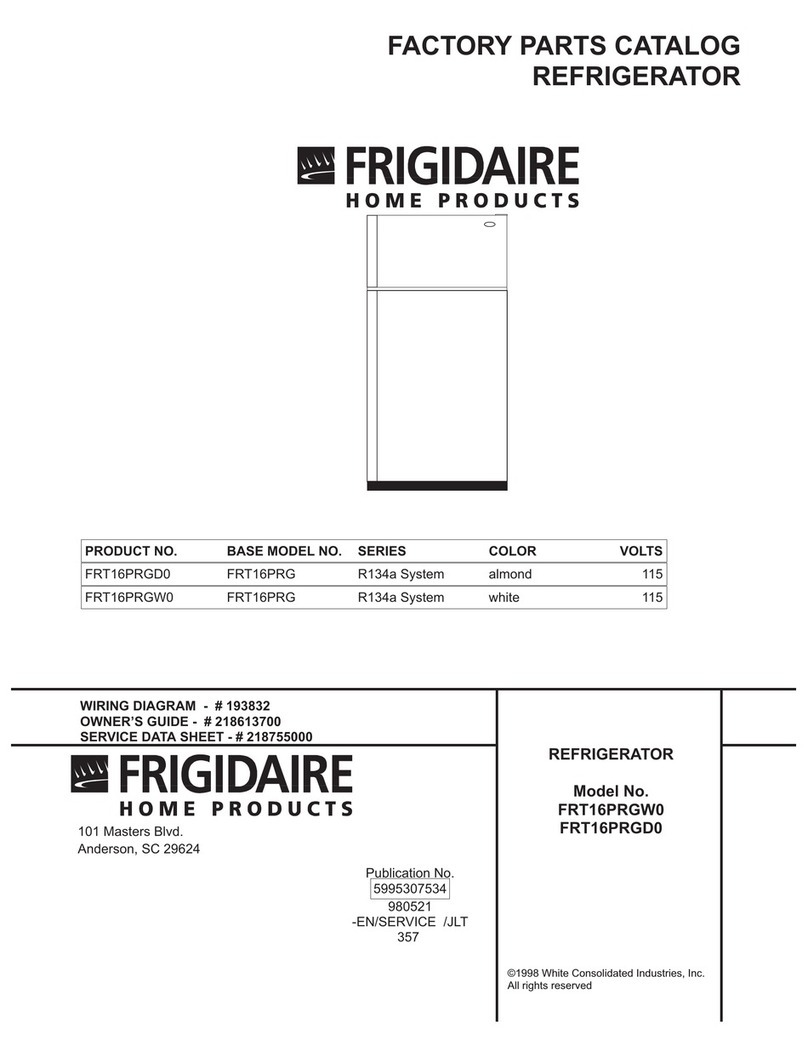 Frigidaire FRT16PRGD0 User manual