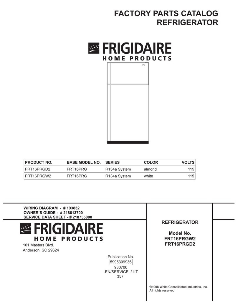 Frigidaire FRT16PRGD2 User manual