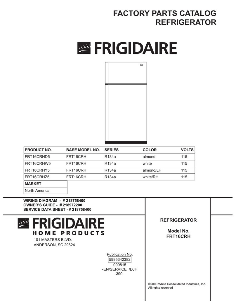 Frigidaire FRT16CRH Factory parts catalog Frigidaire FRT16CRH Factory parts catalog