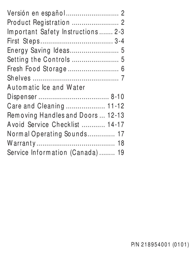 Electrolux FRS26ZTHW5 User manual