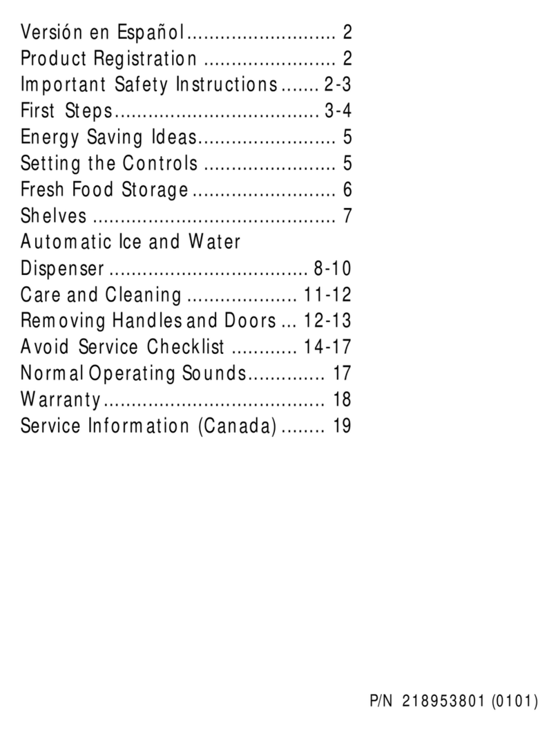 Frigidaire FRS26ZSHW5 user guide
