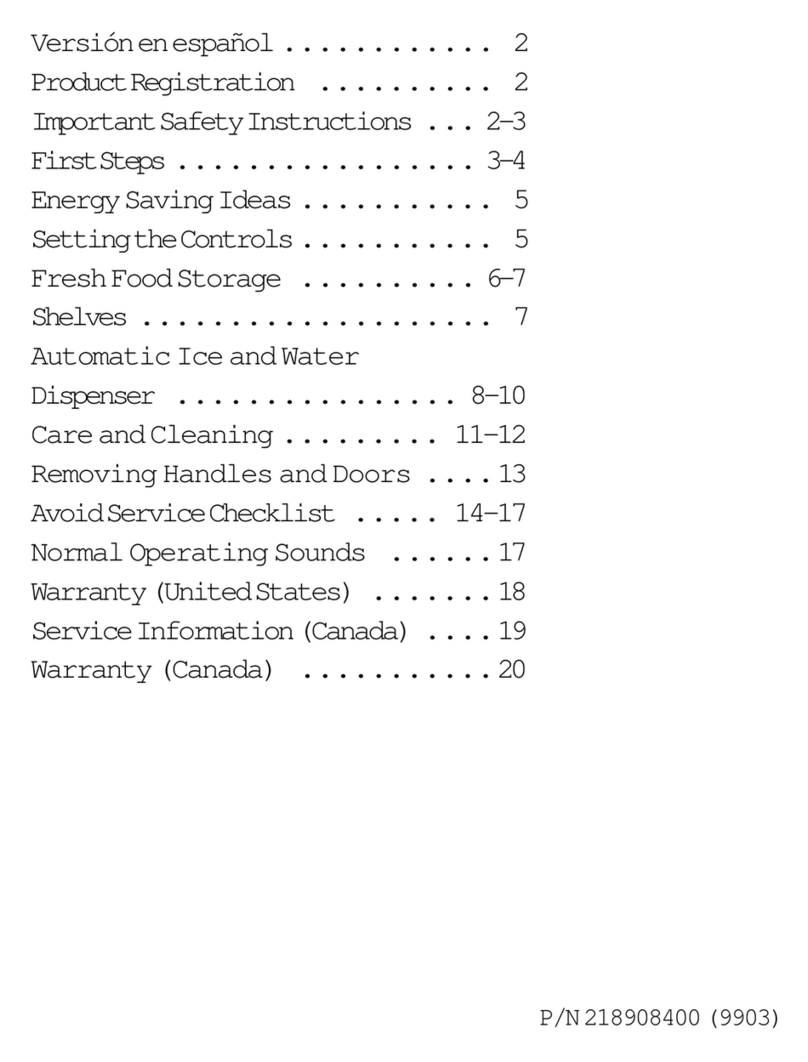 Frigidaire FRS26ZTHW0 user guide