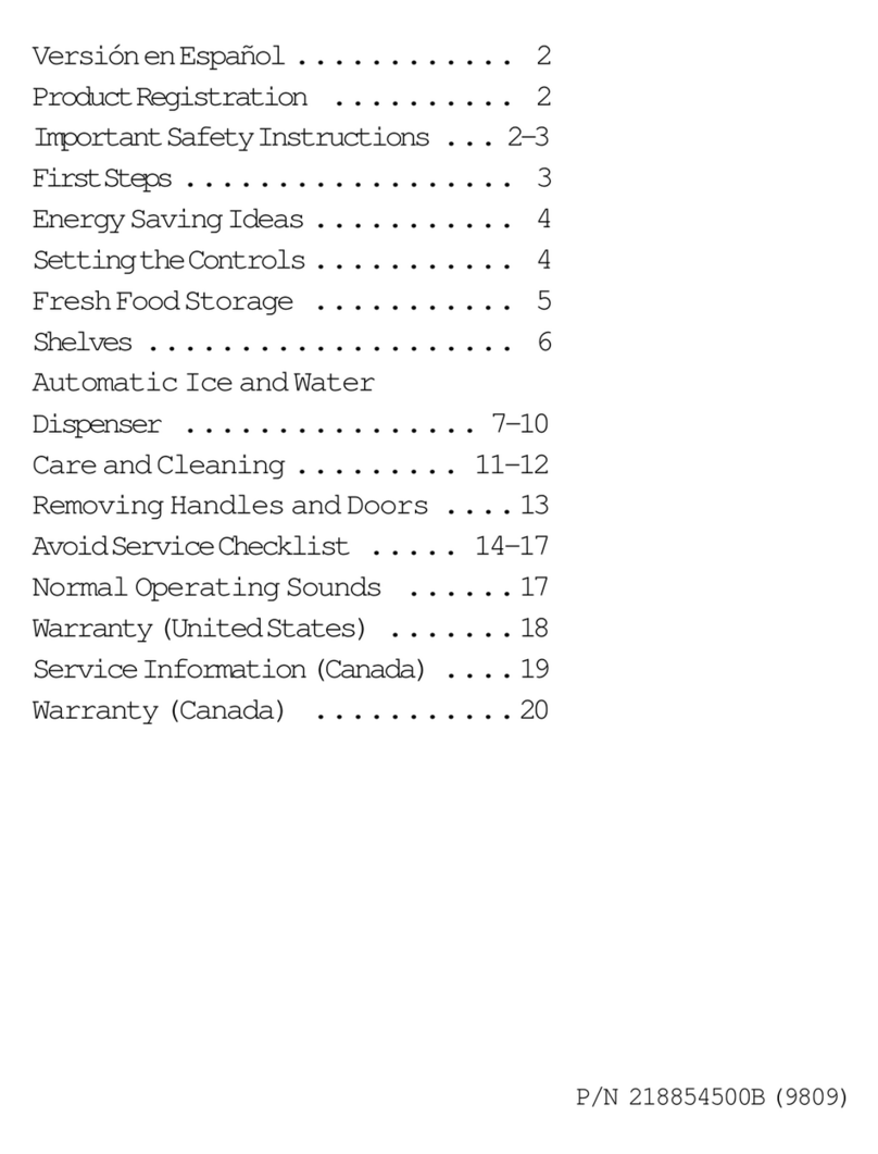 Frigidaire FRS26ZSGW4 User manual