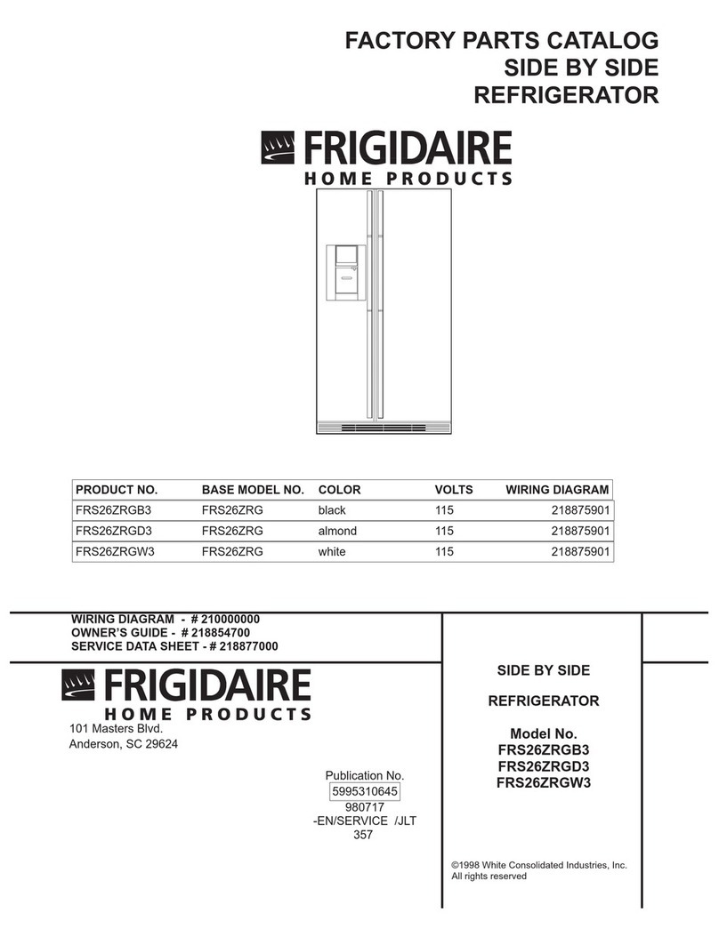 Frigidaire FRS26ZRGB3 User manual