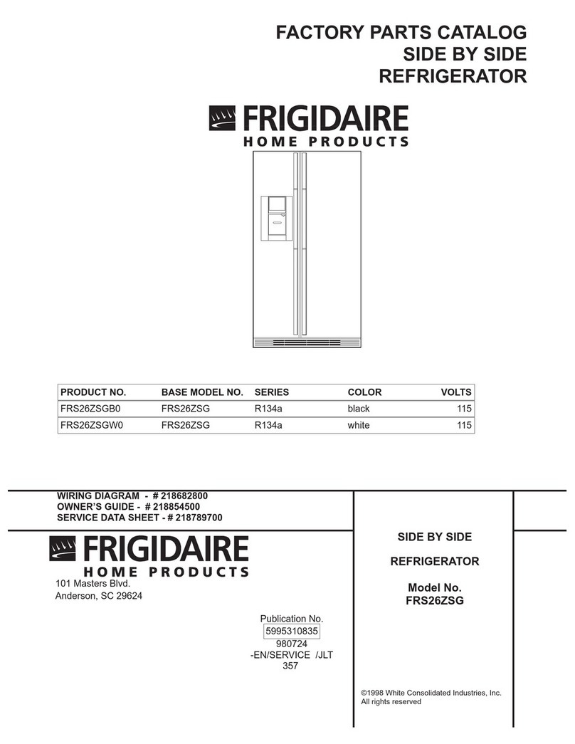 Frigidaire FRS26ZSG User manual Frigidaire FRS26ZSG User manual