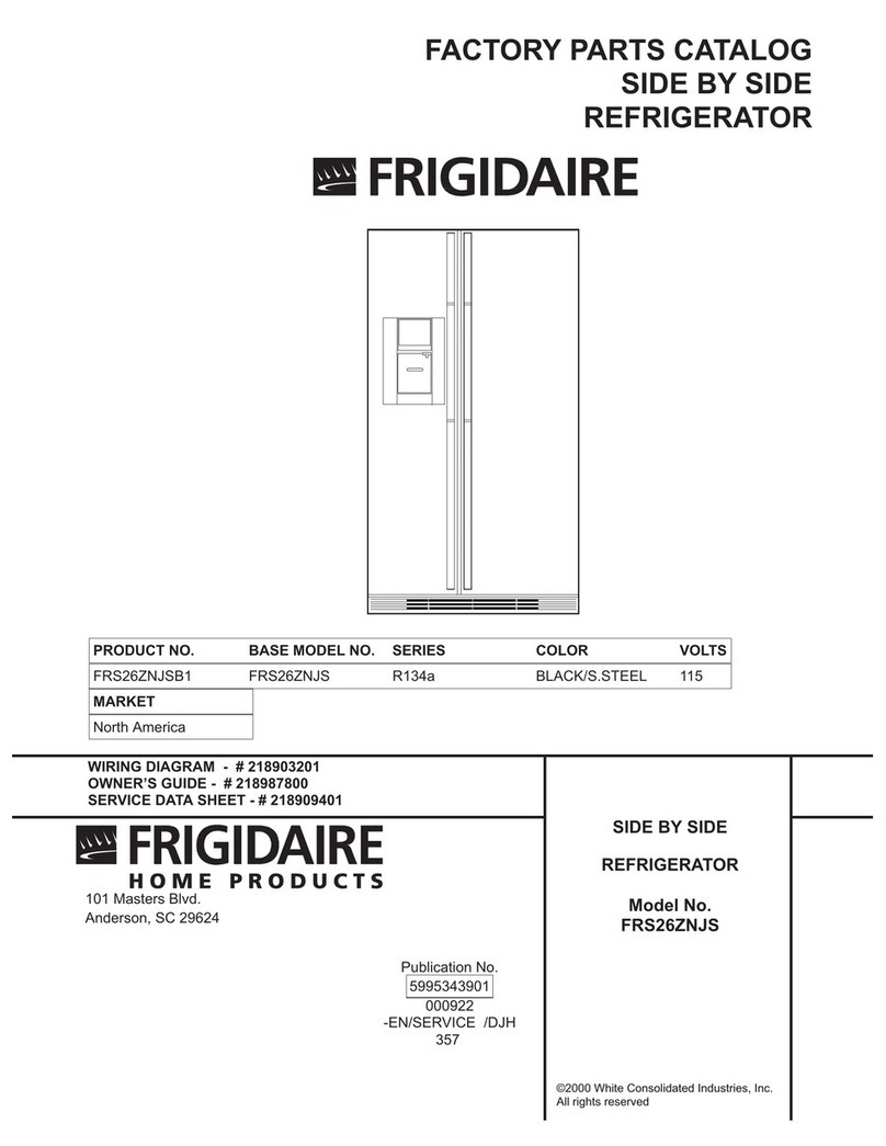Frigidaire FRS26ZNJS User manual Frigidaire FRS26ZNJS User manual