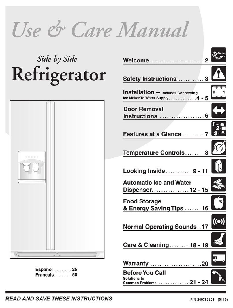 Frigidaire FRS26W2AW2 User manual