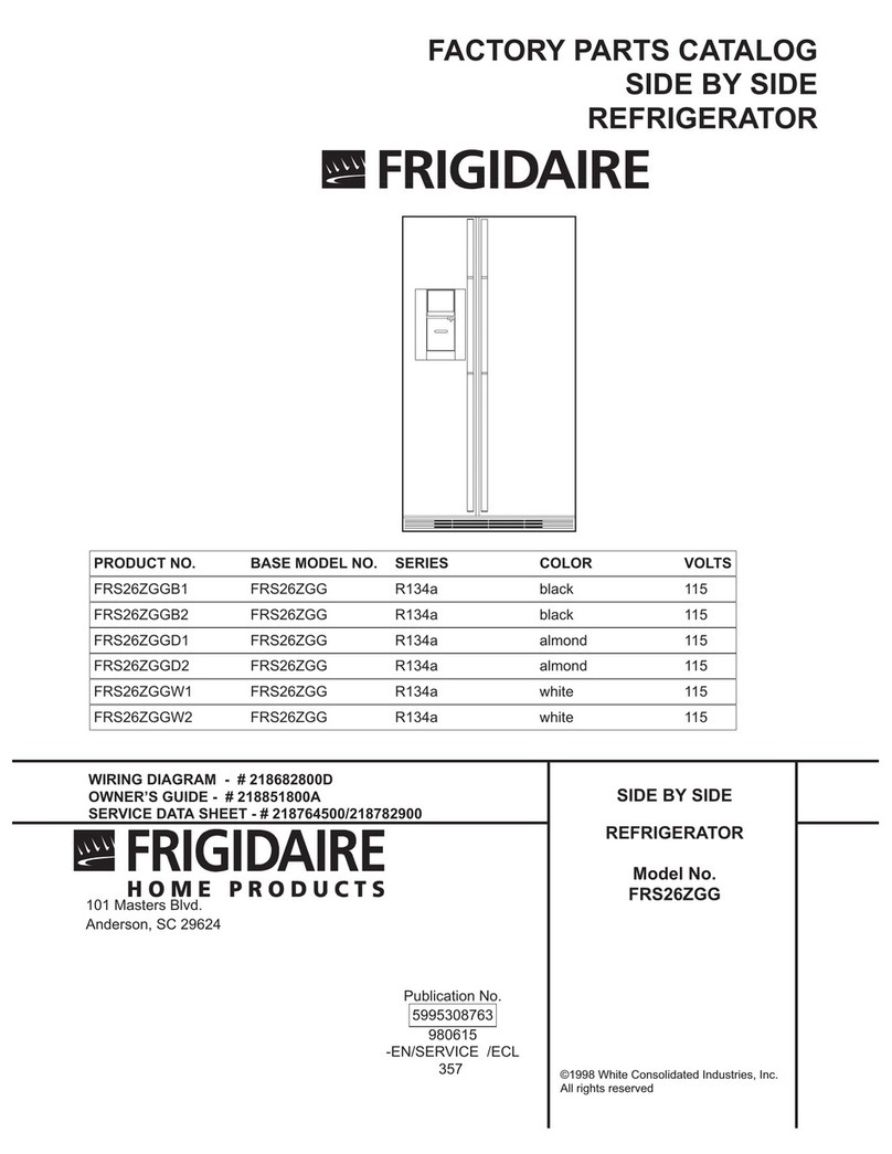 Frigidaire FRS26ZGG Factory parts catalog