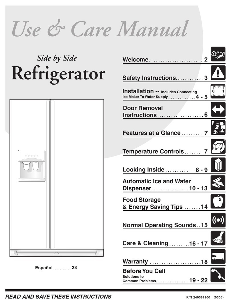 Frigidaire FRS6R5E User manual