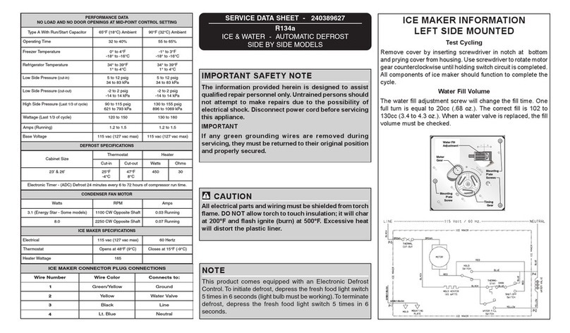 Frigidaire FRSHT5EFW2 User guide