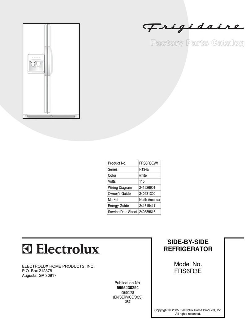 Frigidaire FRS6R3E Factory parts catalog