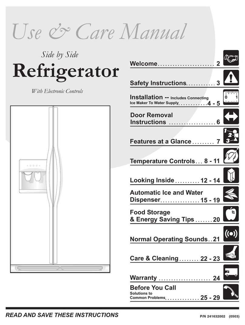 Frigidaire FRS6L7E User manual