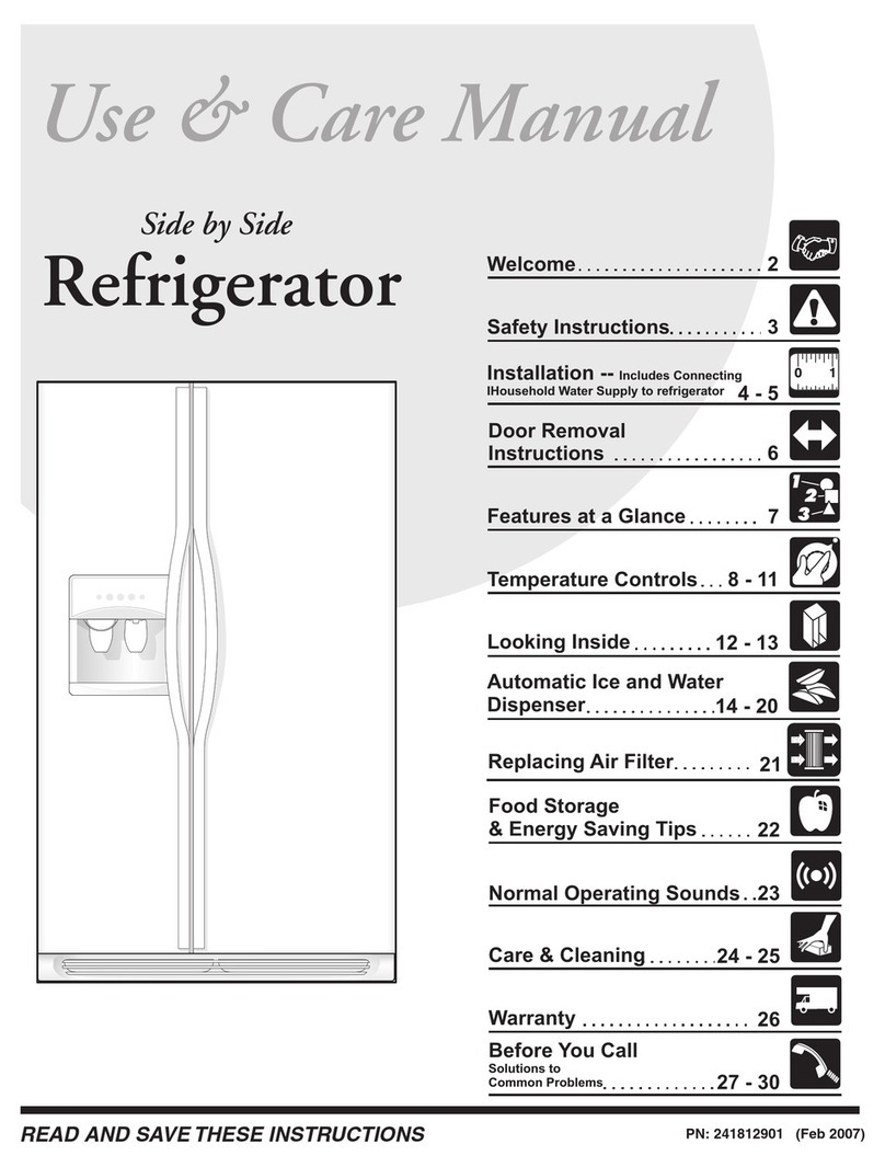 Frigidaire FRS3R5ESB use and care manual Frigidaire FRS3R5ESB use and care manual