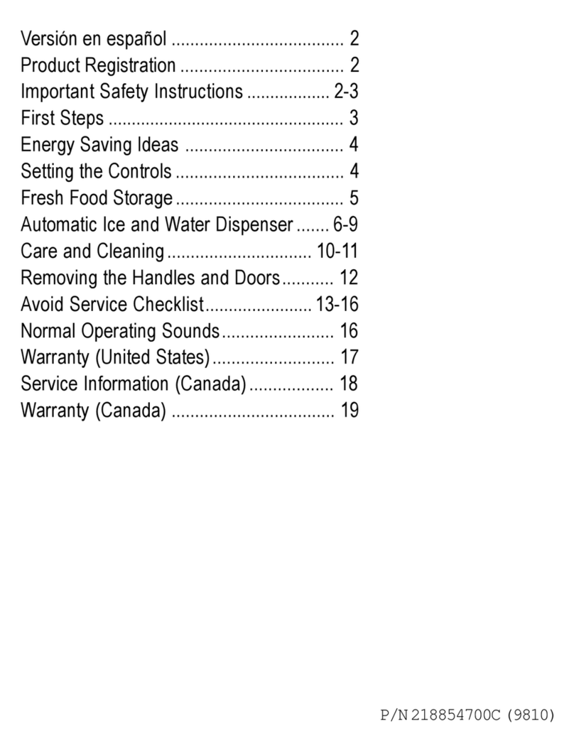 Frigidaire FRS28ZRGW3 user guide