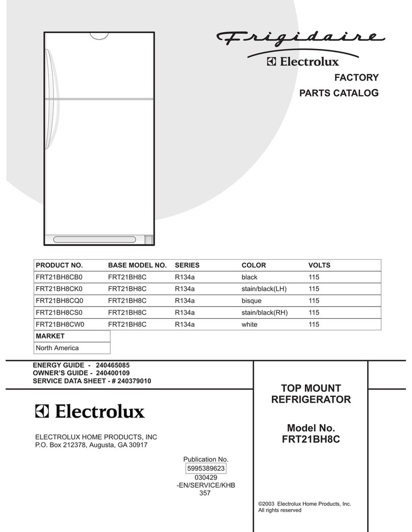 Frigidaire FRT21BH8C User manual