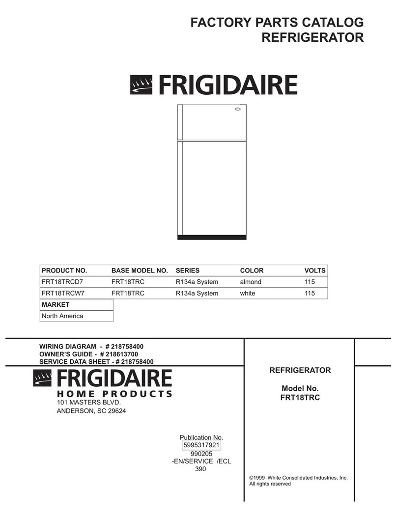 Frigidaire FRT18TRC Factory parts catalog