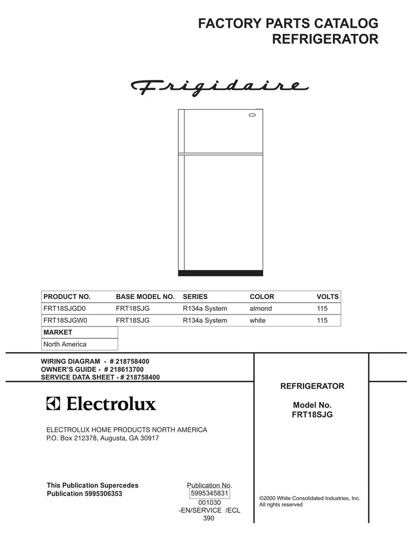 Frigidaire FRT18SJG Factory parts catalog